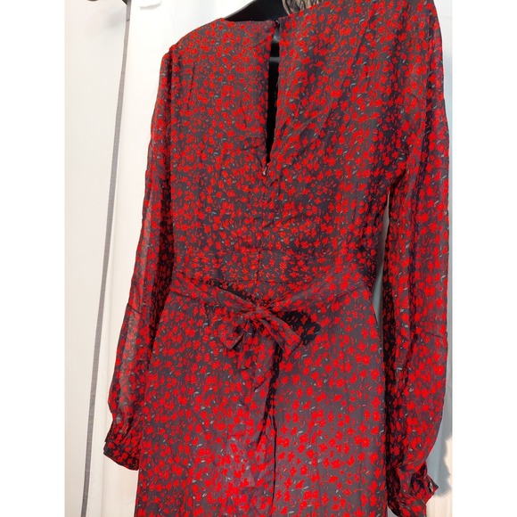 Aakaa 90s Y2k  Cottagecore Baby Doll Floral Printed  Maxi Dress  New Sheer Lined - Picture 6 of 14